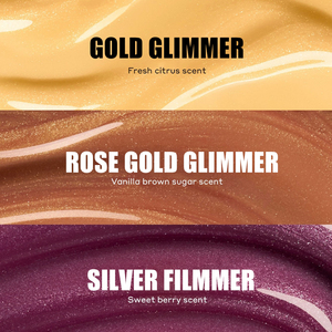 OEM/ODM personalizado de tres colores Press-to-Dispense Shimmer Lip Mask Plumping & Hydrating con punta aplicadora en ángulo - Product Image 2