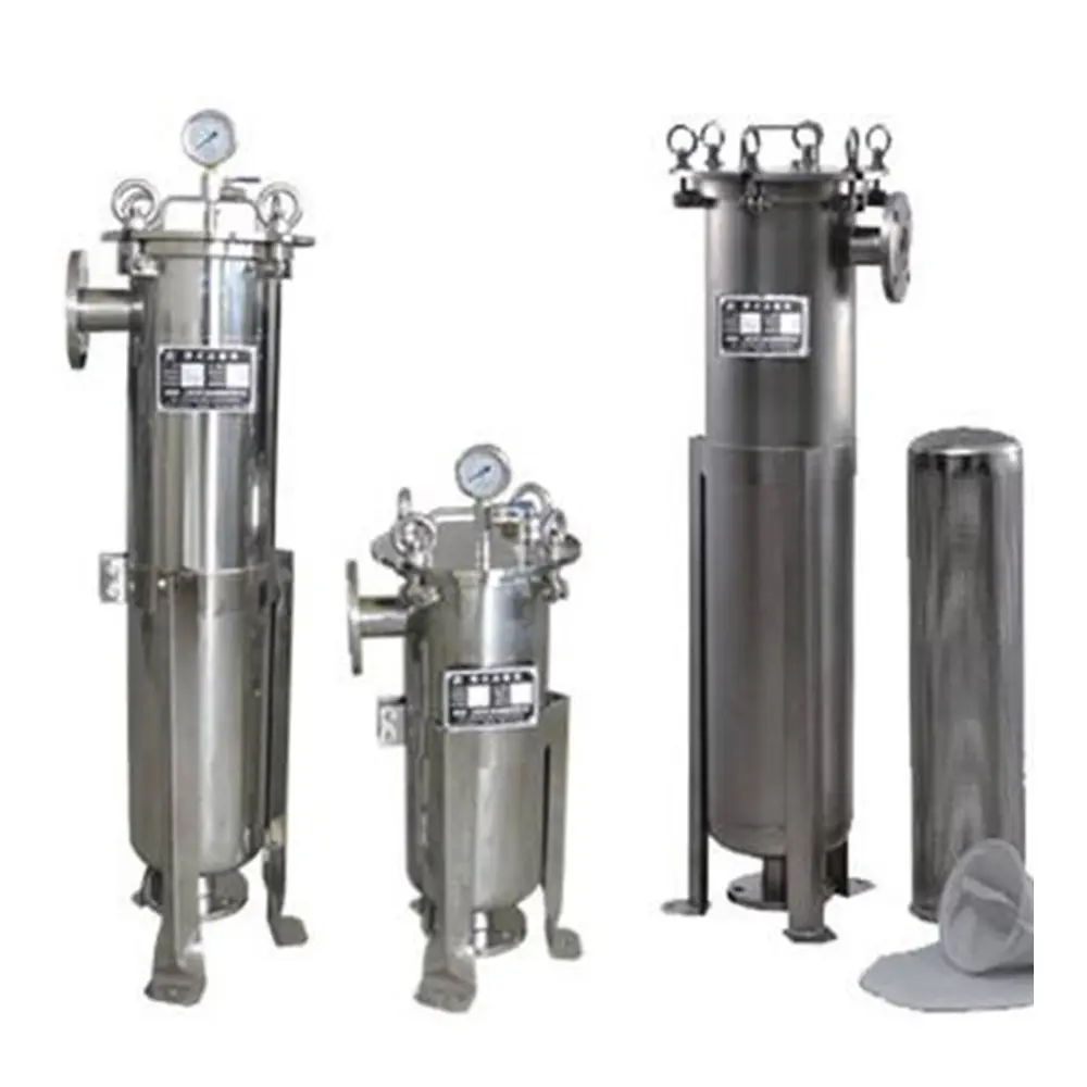 Stainless Steel Industrial Bag Filter Housing For Water Treatment Processes