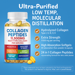 Cápsula para blanquear la piel, extracto de granada de ácido hialurónico, cápsula de péptidos de colágeno marino con coenzima - Product Image 3