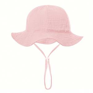 Nuevo Sombrero de Sol Estampado para Bebé y Niño Pequeño, Gorro de Pescador Flexible de Paja Ecológica con Diseño Casual para Viajes y Pesca, Venta al por Mayor - Product Image 3