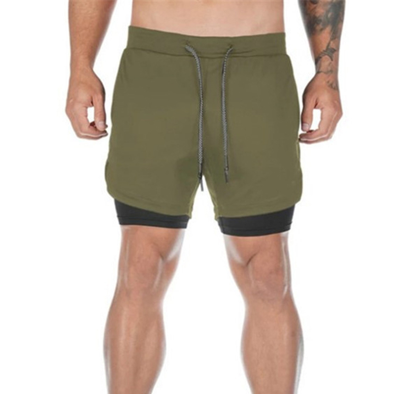 Pantaloncini uomo verde e nero