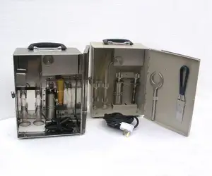 Portable Lab Cairan Pengeboran Minyak dan Air Pada Kasus Perangkat Terpisah 50 Ml Retort Kit