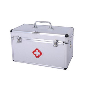 Botiquín de Emergencia Médico de Aluminio, Caja de Primeros Auxilios Portátil para el Hogar, Oficina, Viajes y Actividades al Aire Libre - Product Image 1