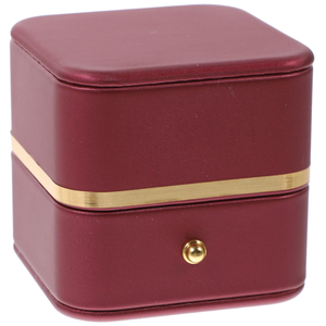 Round Gold Edged PU Leather High-end Jewelry <b>Box</b>, <b>Ring</b> <b>Box</b>, Pendant, Earring, Bracelet, Velvet Necklace, Jewelry Packaging <b>Box</b> - Product Image 5