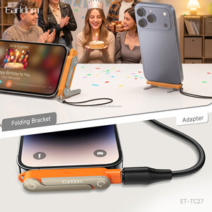 Earldom 240W ชุดอุปกรณ์ชาร์จและดูหน้าจอแบบ 2-in-1 พอร์ต USB-C กำลังไฟสูง พร้อมตัวล็อคโลหะ รุ่น ET-TC27 สำหรับโทรศัพท์มือถือและแล็ปท็อป - Product Image 4