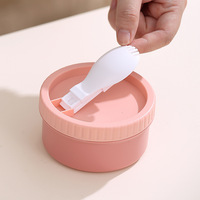 Boîte à lunch Bento en plastique à 4 compartiments pour enfants avec bol à soupe pour enfants