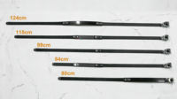 Sangles à cliquet multifonctionnelles 80 cm en nylon autobloquant (noir/vert) pour snowboards, bateaux, barres de toit de SUV, transport de marchandises et camping