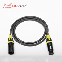 Câble audio micro équilibré XLR 3 broches mâle-femelle ABCCABSL avec gaine en PVC, multicolore, avec système de protection anti-tension, pour enceintes de studio