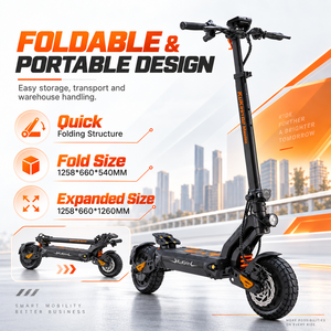 Trottinette pliable Kukirin pour adultes, moteur sans balais, longue autonomie 40-60 km, trottinette électrique en aluminium - Product Image 6