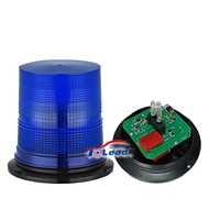 Hoc hinten sive 6 "blaue Xenon-Not blitz lampe Blinkende Warn baken Aluminium-Schraub sockel LED-Not rotations licht WL27