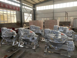 Pentola Industriale Ribaltabile in Acciaio Inox per Alimenti con Agitatore e Riscaldamento - Product Image 3