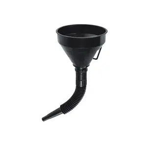 BOX 6 Entonnoir en plastique 500 ml, col flexible avec filtre, TRUPER - Product Image 1