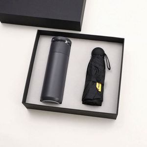 Promo Wholesale Business A6 <b>Refill</b> Notepad Bottle Set Customizable PU Leather A5 Notebook Gift Set With <b>Pen</b>, Thermal Mug and USB - Product Image 6