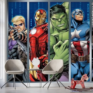 Papel Tapiz de Comics de Superhéroes, Decoración de Pared 3D, Mural - Product Image 3