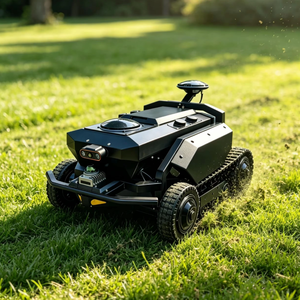 Tondeuse à gazon intelligente sans fil 4x4 à braquage zéro, hauteur de coupe réglable de 2 à 7 cm, faible bruit, autonome, professionnelle - Product Image 1