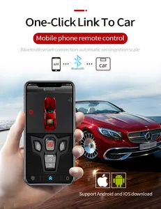 Шпионский БЕСКЛЮЧЕВОЙ пульт дистанционного управления автомобильной сигнализации бесключевой доступ и push mobile smart pke phone app