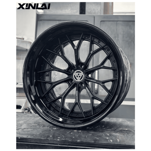 ล้ออัลลอยด์ฟอร์จสองชิ้น XINLAI สีดำด้านแบบเว้าลึกขอบลึก ขนาด 17-22 นิ้ว 5x112 5x120 สำหรับรถยนต์นั่งส่วนบุคคล Audi - Product Image 3