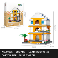 59075-59080 Street View School ensamblado MOC ladrillos juego de bloques de construcción ABS plástico niño colección regalo Juguetes