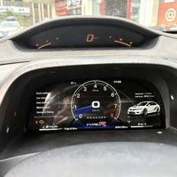 Écran LCD numérique intelligent sur mesure de 12,3 pouces pour tableau de bord de voiture, compteur de vitesse pour Honda Civic 8ème génération 2006-2012