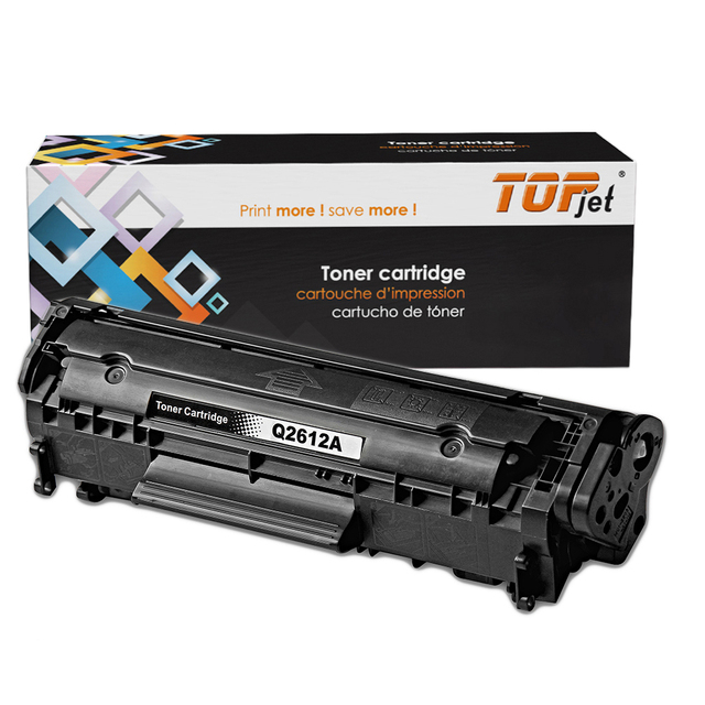 Topjet Q2612A 2612A 12A Q2612X 2612X 12X Compatible Toner Cartridges for HP Laser 1010/1012/1018/1015/3030/3020/3015 Printer