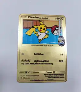 Spedizione veloce arcobaleno Charizard Pika Vmax Hp330 Gx oro metallo Poke mon carte nuovo gioco di carte collezionabili oro