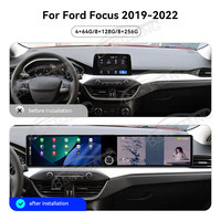 Radio de coche Baoshang Dual12.3 'Android13 Carplay para Ford Focus 2019-2022 navegación GPS Multimedia Control de voz con Carplay