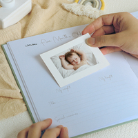 OVO Printing Benutzer definierte Leinen Cover Notebook Personalisieren Baby First Year Journal Memory Baby Andenken Journal Planner