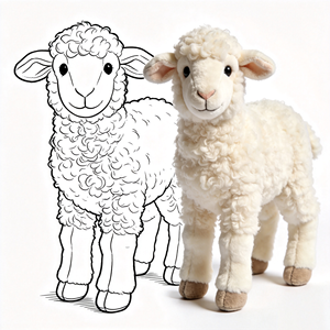 Juguetes de Peluche de Oveja Realistas Personalizados, Fabricante de Juguetes de Peluche de Oveja Blanca, Juguetes de Peluche de Animales Personalizados - Product Image 1