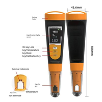Testeur de qualité de l'eau 3-en-1 haute précision, mesureur de TDS, EC et de température, moniteur numérique multiparamètres portable pour laboratoire et aquaculture
