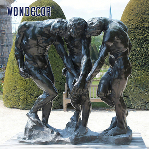 Famosa Decoración de Jardín al Aire Libre, Escultura Clásica de Hombre en Bronce, Estatua de Rodin <span class=keywords><strong>Shadow</strong></span> - Product Image 3