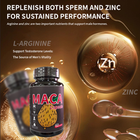 Complément alimentaire pour hommes en capsules de marque privée avec Maca et Zinc, soutien immunitaire naturel, 60 unités