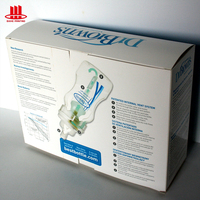 Boîte d'emballage en carton écologique recyclable personnalisée avec fenêtre, finition mate, revêtement UV, conception auto-érectible