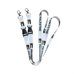 Custom Design Lanyards <b>Printer</b> Personalized Palestine Polyester Lanyard Mangou - Product Image 1