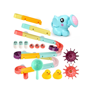 Jouets de bain pour bébé, ventouse murale, piste de course de billes, salle de bain, baignoire, jeux d'eau pour enfants, ensemble de jouets pour enfants - Product Image 1