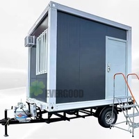 Mini maisons amovibles à montage rapide et bon marché petite maison préfabriquée portable sur roues