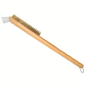 Cepillo de limpieza para parrilla con raspador, borde biselado sin ángulo muerto cepillo de limpieza para horno, herramientas para horno al aire libre - Product Image 6