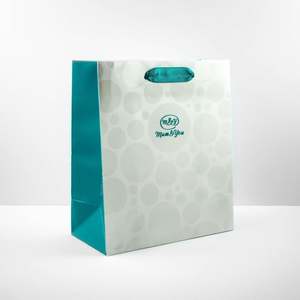 Manufacturer Coated Paper Ribbon Tie Gift Package Elegant Paper Bags for Presentations - Product Image 4