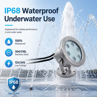 Projecteur LED sous-marin IP68 en acier inoxydable 304/316L, 120lm/W, puces Cree Osram, 12V, pour grands projets de cascade