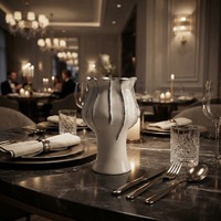 Nuevo Jarrón de Cerámica Hecho a Mano para Mesa, Resistente a Altas Temperaturas, Jarrón de Cerámica de Lujo, Decoración Artística para el Hogar, Fábrica de Cerámica