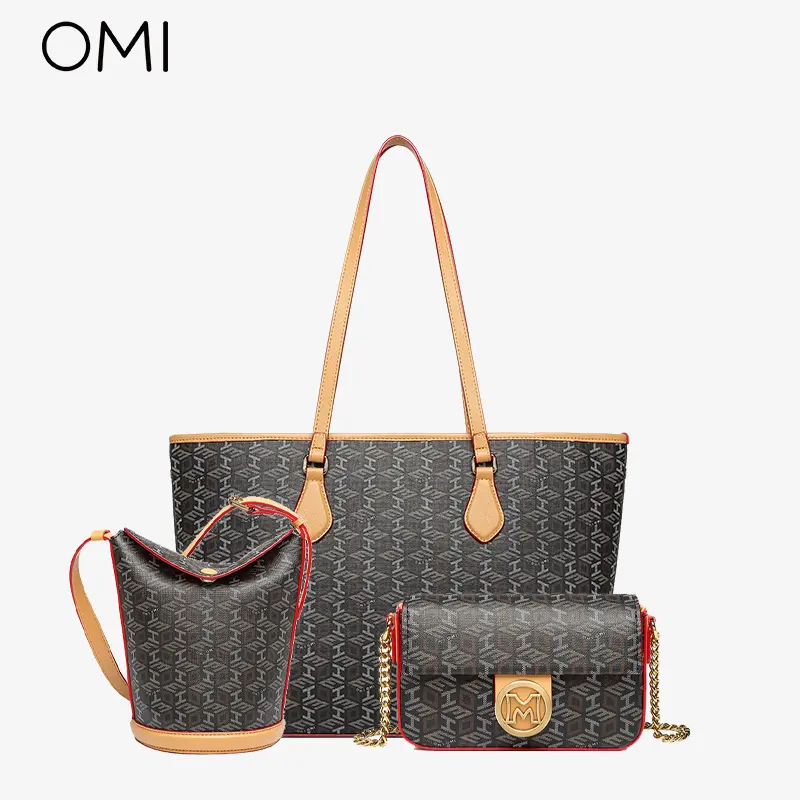OMI Luxury Design Fashion Handbag Set Guangzhou High-Quality OEM/ODM Factory handbags set for women 2022