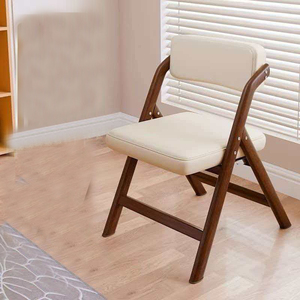 Chaise de réunion de style chinois moderne pour <span class=keywords><strong>bureau</strong></span>/salle à manger/bar, design pliable empilable, structure en acier durable, revêtement en cuir PU L074 - Product Image 6