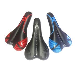 Sillín de Bicicleta de Ciclocross Negro Azul Rojo Cómodo Unisex para Adultos 002 - Product Image 4