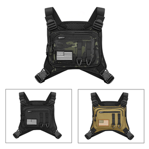 Chaleco Táctico Ajustable y Transpirable para Hombre, Bolsa de Pecho MOLLE con Láser, Bolsa de Pecho Resistente de Nailon para Correr, Ciclismo y Senderismo - Product Image 2