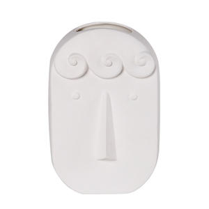 Vase en verre nordique JOYWOOD pour arrangement floral hydroponique, décoration moderne vintage pour la maison, poterie blanche - Product Image 5