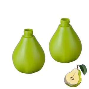 Fruit Pear Shaped Bottle With Pump 250ml Plastic HDPE Cosmetic Packing Bottle