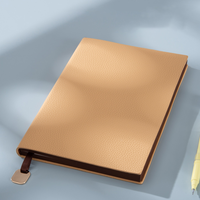 Cahiers de conception nouvelle, personnalisés, format A5, pour enregistrement de réunion, avec texture lychee, cuir souple, cahier exquis