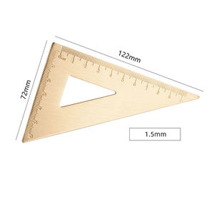 Règle triangulaire en laiton personnalisée pour la géométrie mathématique avec impression de logo - Product Image 4