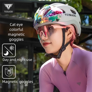 <span class=keywords><strong>Casco</strong></span> <span class=keywords><strong>de</strong></span> bicicleta <span class=keywords><strong>de</strong></span> carretera <span class=keywords><strong>de</strong></span> montaña integrado TOSUOD <span class=keywords><strong>con</strong></span> <span class=keywords><strong>gafas</strong></span> fotocromáticas a prueba <span class=keywords><strong>de</strong></span> viento equipo <span class=keywords><strong>de</strong></span> <span class=keywords><strong>seguridad</strong></span> para mujeres ciclistas - Product Image 5