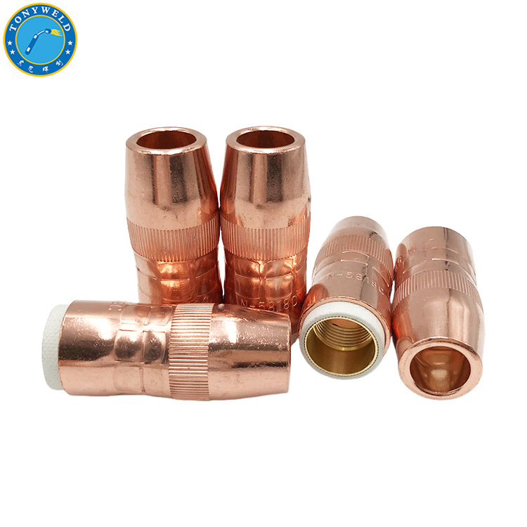 20 Punte Di Contatto In Rame Per Saldatura MIG - 1,0 Mm Per Torcia 24KD, Ricambi Consumabili, Lunghezza 2,8 Cm