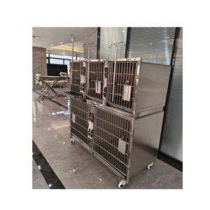 KA-505 kandang penangkaran hewan peliharaan, tugas berat Modular mewah baja antikarat kandang hewan peliharaan Premium anjing - Product Image 5